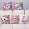 Cartoon M-Marie Cat Personalized Pillow Dust Cover Bedroom Kids Party Decoration Pillowcase Birthday Children Gift