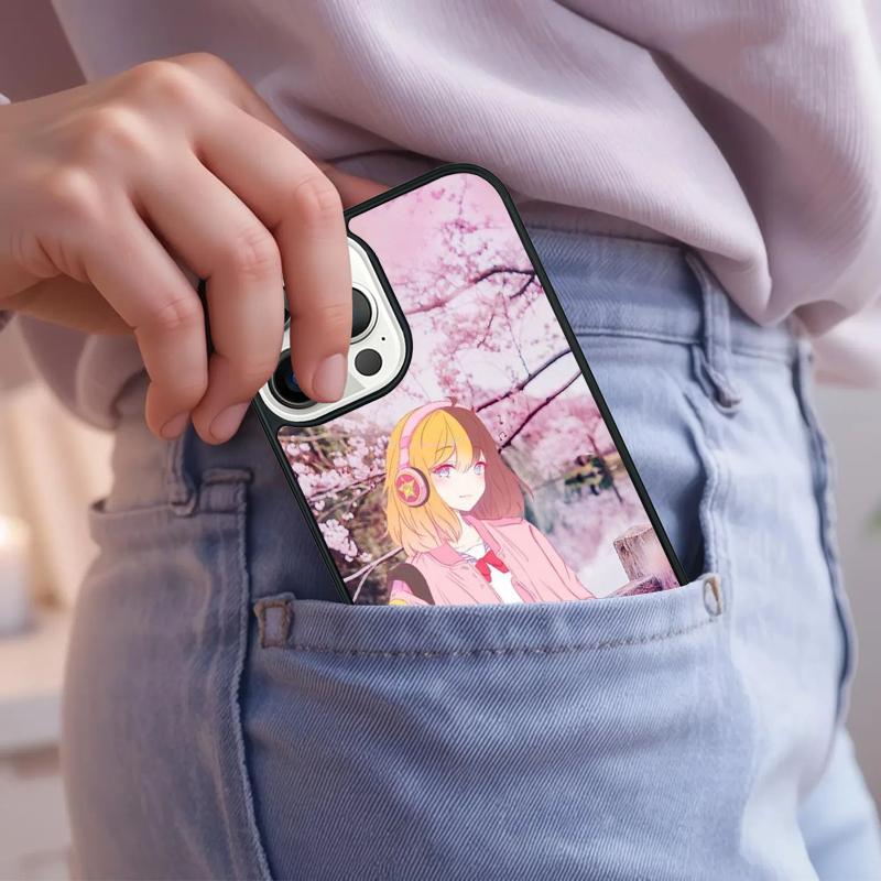 Japanese Style Anime Girl Phone Case For iPhone 17 Air 15 16e 14 13 Pro Max Coque 12 11 Pro Max PLUS cover