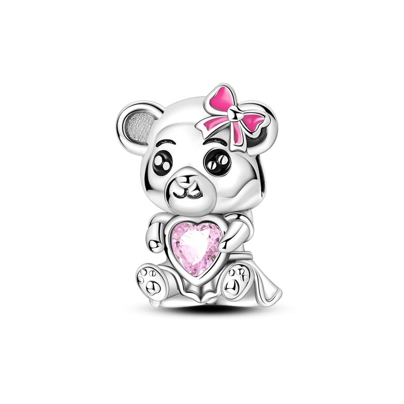 Copper Cz Zircon Charms Beads Love Heart Pendant Firefly Dangle Fit Bangle Bracelet Diy Women Original Diy Jewelry