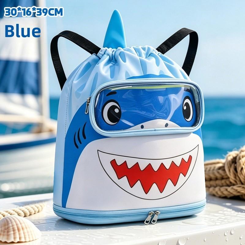 Borsa Impermeabile per Bambini a Cartoni Animati per Nuoto con Separazione Bagnato/Asciutto e Scomparto per Scarpe per Spiaggia e Viaggio