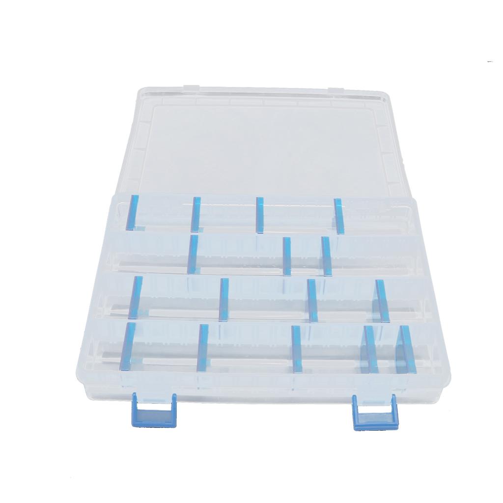 Plastic Fishing Lure Box Single Layer Transparent Lure Fishing Box for Accessories