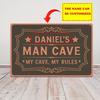 Custom Name Vintage Aluminum Metal Wall Sign Personalized Garage Home Outdoor Decor