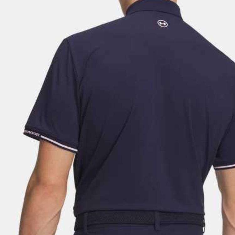 Under Armour Drive Pique Solid Color Short Sleeve Golf Shirt Men tops 6009731-410