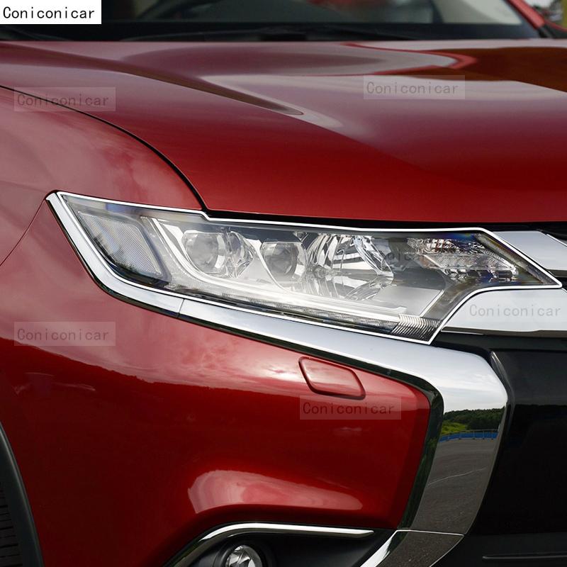 For MITSUBISHI OUTLANDER 2015-2020 Car Headlight Transparent TPU Protective Cover Film Front Light Tint Change Color Sticker