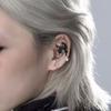 Comfortable Piercing Earrings Rose and Black Crow Stick Clip Earring Alternative Style Accessories Party Wear Jewelry