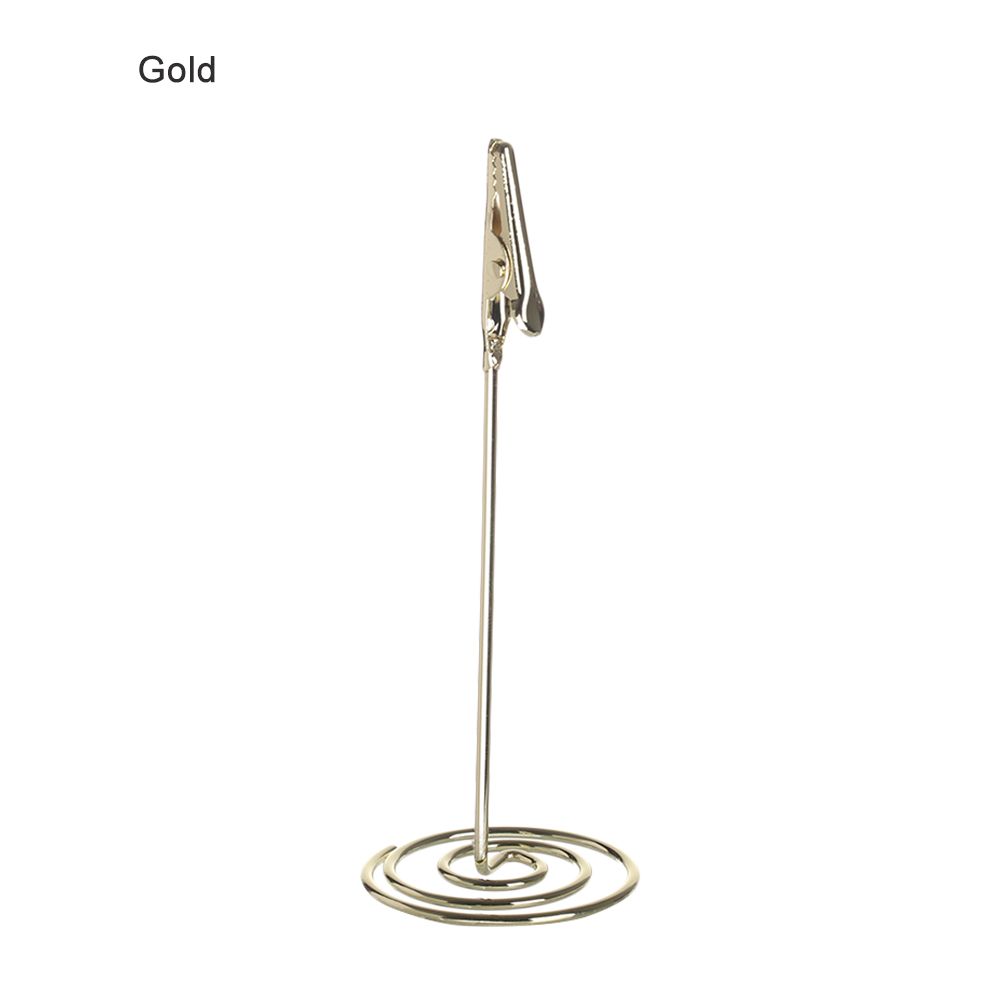 Supplies Desktop Decoration Paper Clamp Photos Clips Table Numbers Holder Clamps Stand Place Card