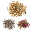 100 pezzi decorativi mini fermagli in metallo per fermacarte per bambini, creazione di biglietti, scrapbooking, 4,5 mm, 5,5 mm, 6 mm.