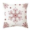 Christmas Home Decoration Pillow Cover Merry Christmas Snowman Christmas Tree Plaid Printed Cushion Cover Sofa Room Decoration S