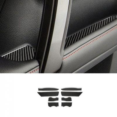 1 Set Carbon Fiber Car Inner Door Storage Slot Decoration For 4 Runner 10-20