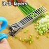 Stainless Steel Kitchen Scissors with Five Layers of Scallion Spice Shredded Food Office Paper Scissors