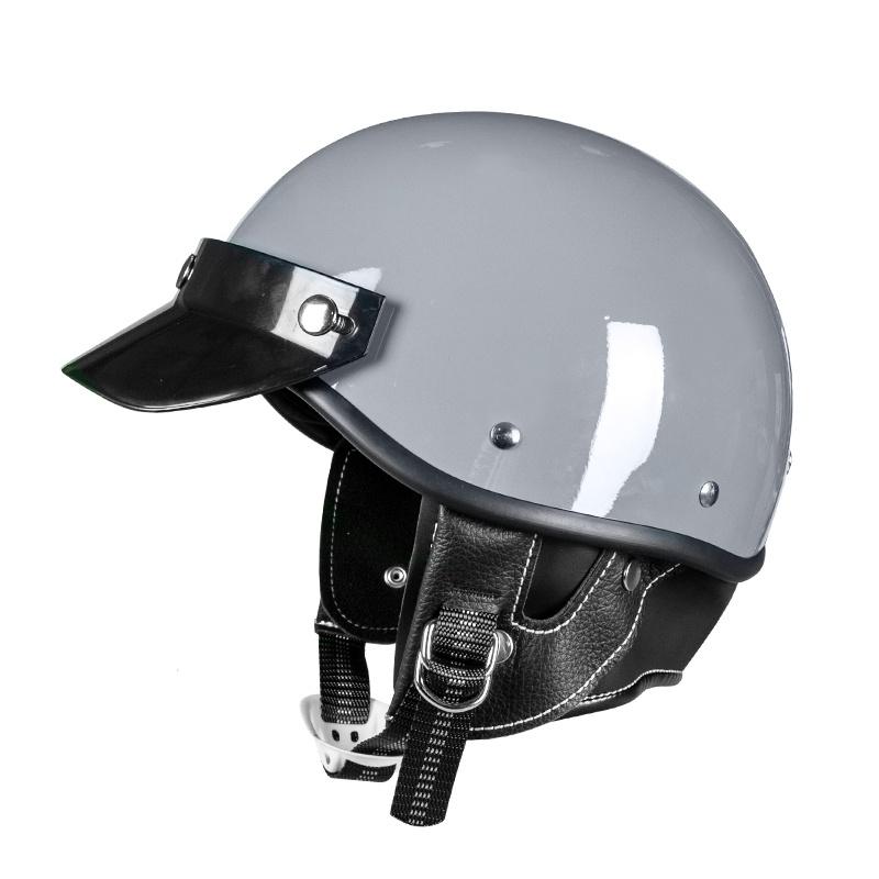 Newly Launched Vintage Motorcycle Helmet 3/4 Helmet Jet Mask Helmet Retro Semi-open Motorcycle Helme