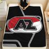 AZ Alkmaar Poster  FlAannel Blanket, High Quality Comfortable for All Seasons, Home Decor, Warmth and Comfort