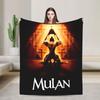 Mulan Cartoon Super Warm Blankets  Travel Office Plush Throw Blanket Graphic Home Decor Flannel Bedspread Sofa Bed Cover