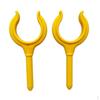 2 Pieces Yellow Nylon Kayak Marine Boat Dinghy Oar Lock Rowlock Horn Side Mount - Universal