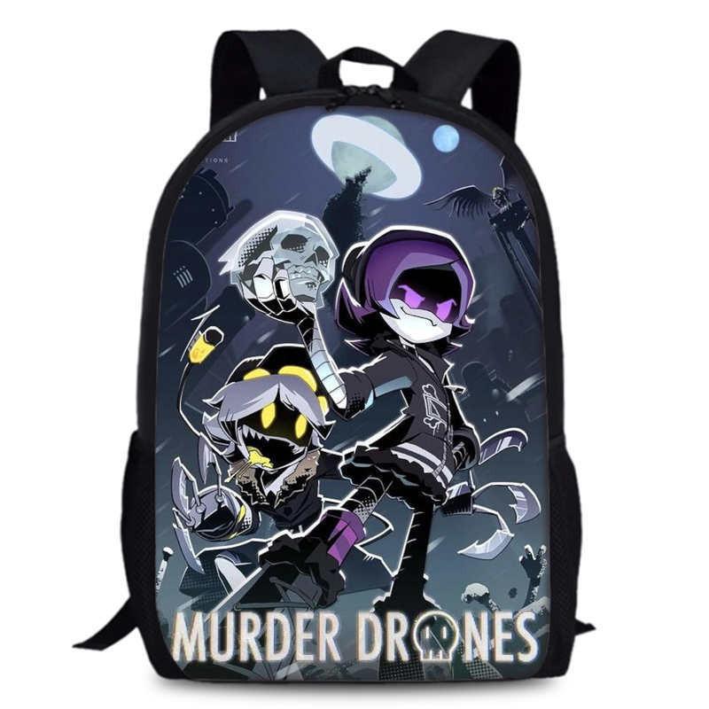 Morddrohnen Anime Rucksack Oxford Stoff Geräumige Schultasche Für Schüler Teenager College Notwendigkeiten