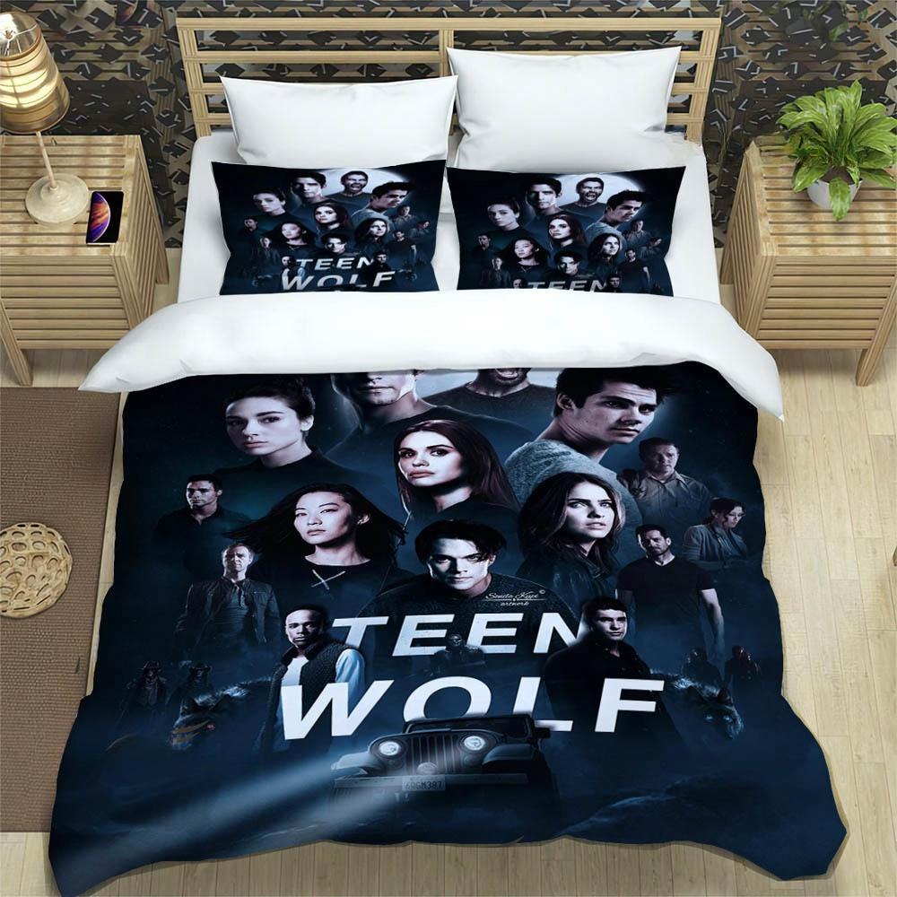 Mode TV Serie Teen Wolf Beddengoed Set Enkel Tweepersoons Volledig Queen King Size Beddengoed Set Volwassene Kind Slaapkamer Dekbedovertrek Set Huis Textiel