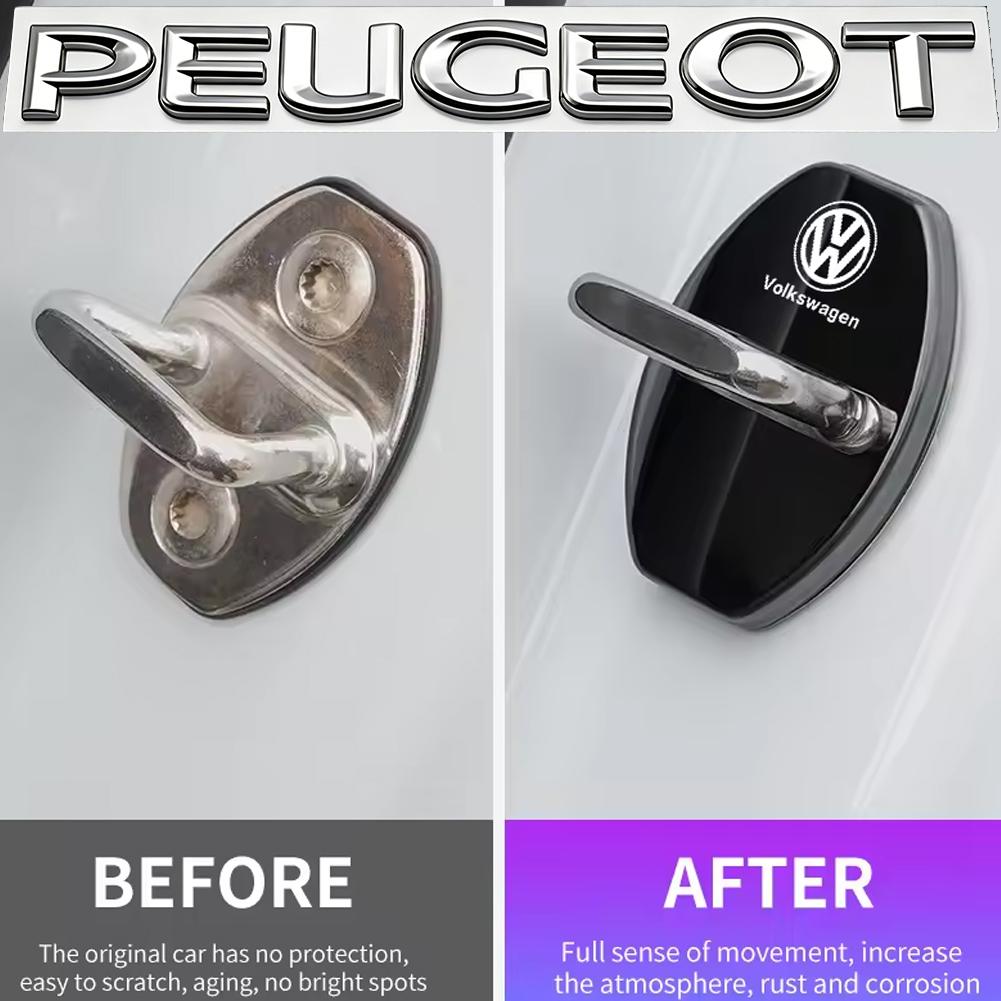 Zinc Alloy Car Door Lock Buckle Cover Protective Covers For VW GTI Polo Golf Passat Scirocco Tiguan Jetta T-ROC Touareg Taigo CC Zl8