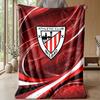 Athletic Bilbao Football Print Flannel Blanket, Soft Warm Lightweight Throw Blanket for Sofa Bed Camping