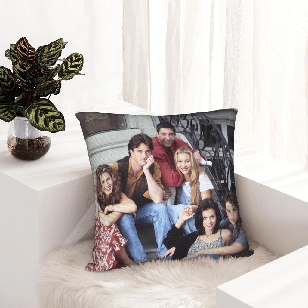 Friends Tv Show Pillowcase Double-Sided Printing Polyester Cushion Cover Gift Pillow Case Cover Home Square 40*40Cm