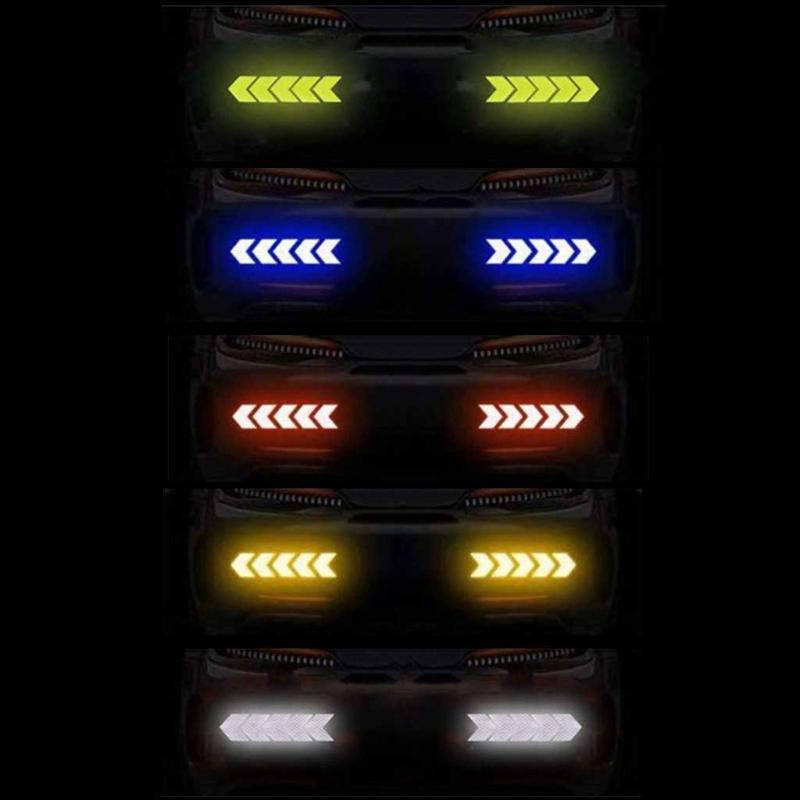 Universal Car Body Safety Caution Warning Stickers Reflective Strips Adhesive