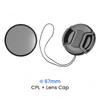 Filtro CPL Ultra Fino Ópticas Multicamadas Polarizador Circular Filtro de Lente de Câmera 37mm 49mm 52mm 58mm 67mm 72mm 77mm 82mm