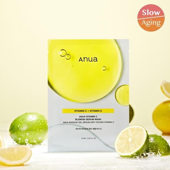 Anua מסכת סרום לכתמים עם ויטמין C (גיליון 1)