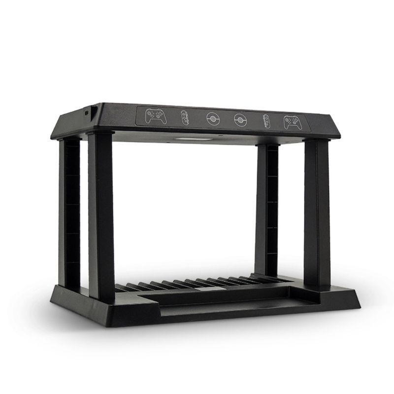 For H Oled Accessory Multi-Function Console Stand Storage Bracket Game  Disc Controller Holder Charging Station