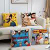 Cartoon B-Bobs B-Burgers Cushion Cover Living Room Accent Couch Back Support Square Lounge Restful Nap Companion Pillow Case