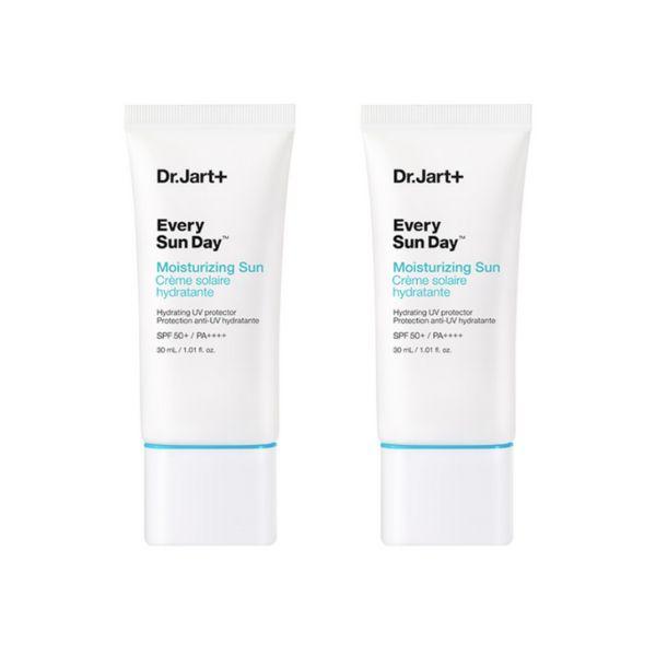 Dr. Jart+ Every Sun Day Moisturizing Sunscreen SPF50+ PA++++ Hydrating UV Protection Sun Cream 30ml X2