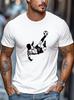 T-shirt de Football pour Homme T-shirt Graphique Joueur de Soccer Vélo Coup Franc Décontracté Été
