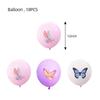 Pink Spring Butterflies Party Set: Tablecloth, Plates, Banner & Photo Props