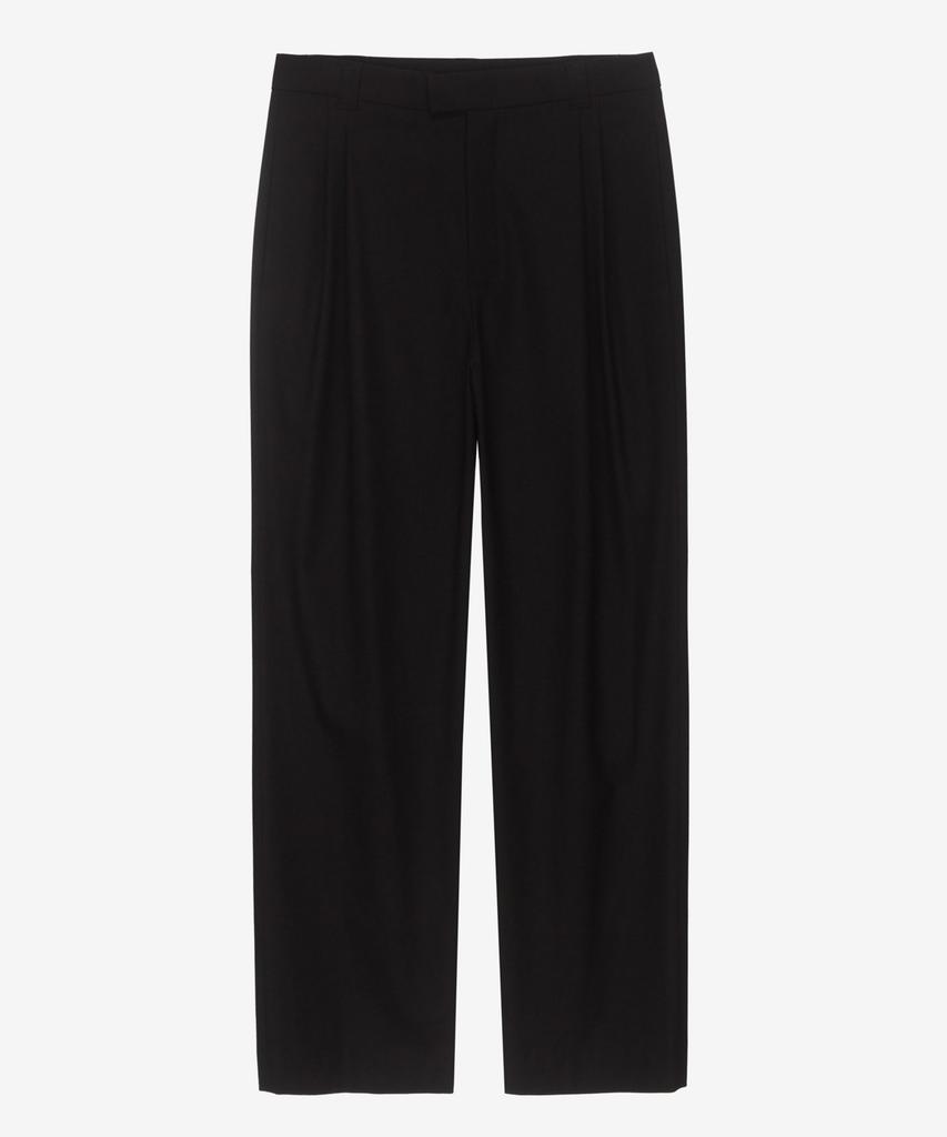 MINDBRIDGE [Hoite] Wool Blend Wide Two-Pleat Slacks - 2 Colors