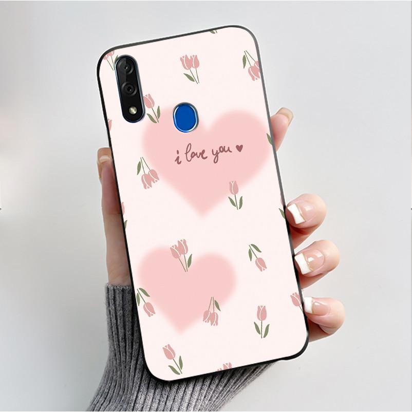 Printing Pattern Case For ZTE Blade V10 Fundas Shockproof Coque Capa Soft Silicone Black Shell Cover Cute Flower Cartoon Casing