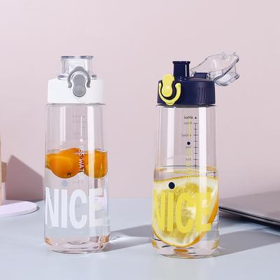 Sommer Neue Kunststoff Sport Wasserflasche Einfache Tragbare Tasse Student Trinkbecher
