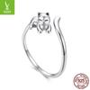 Inele Speciale pentru Pisici Transfrontaliere Inel Deschis Design de Nișă Feminin Argint Sterling S925 Inel cu Animale