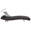 Sun Lounger In Poly Rattan and Textilene Brown