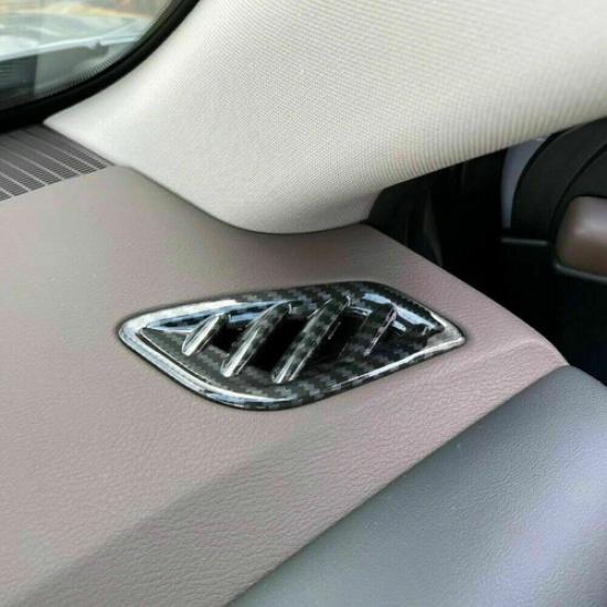 For Nissan Rogue 2021-2024 Carbon Fiber Dashboard Air Outlet Vent Cover Trim