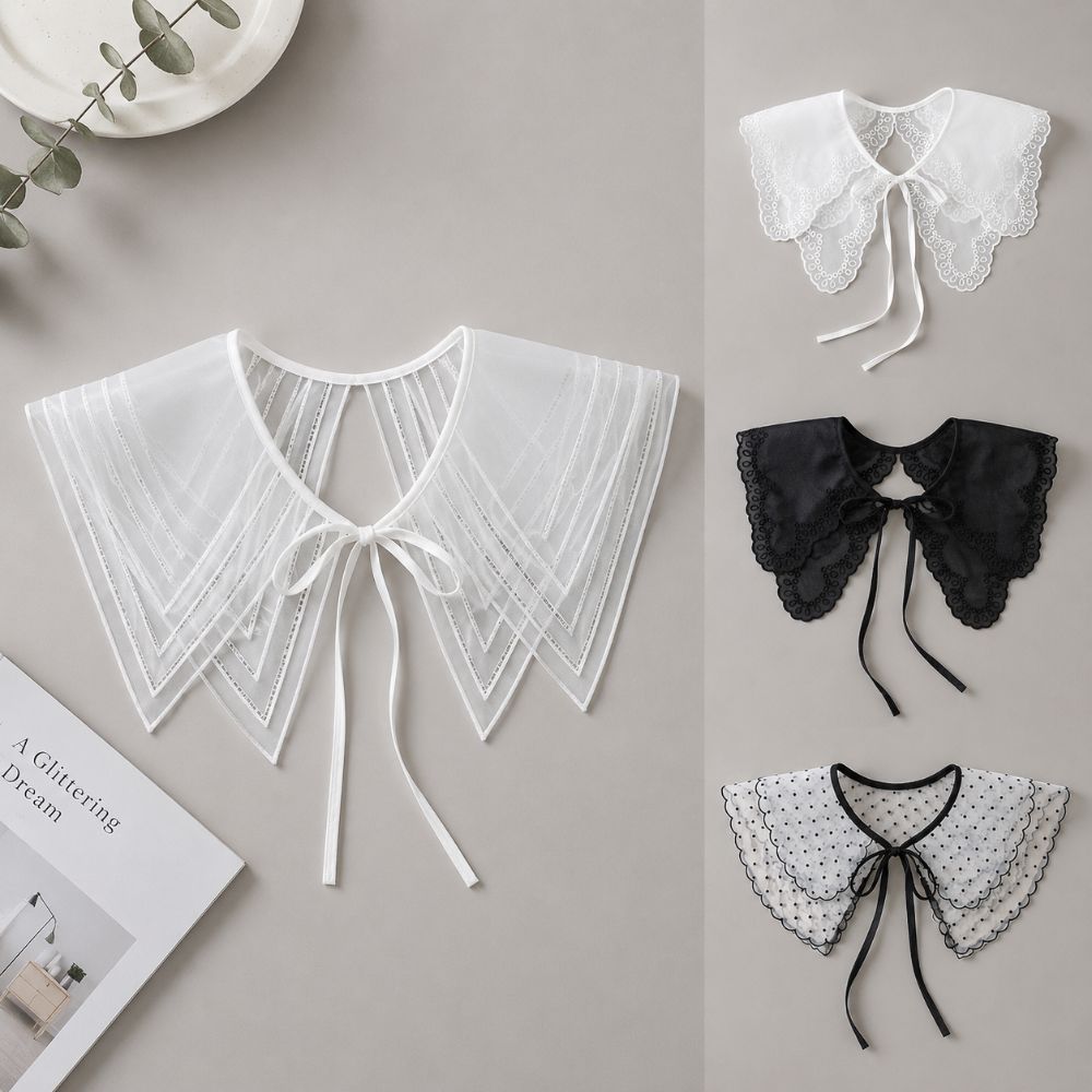 Detachable Fake Collar Black White Decoration Collar New False Collar For Women Girls