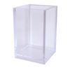 Acrylic Pencil Pen Holder Cup Transparent Clear Makeup Brush Storage Box Desktop Stationery