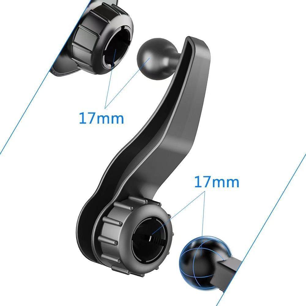 Universal Detachable Car Phone Holder with Extension Arm & 17mm Ball Mount