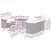 Garden Sofa Set 8 Pcs Black Poly Rattan