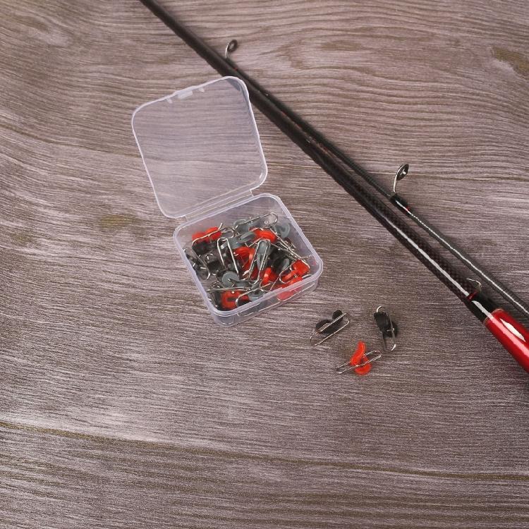 50Pcs Fishing Hook Decoupling Sea Fishing Impact Hook Release Clip Impact Baits Clip Stainless Baits Hook Release Clip