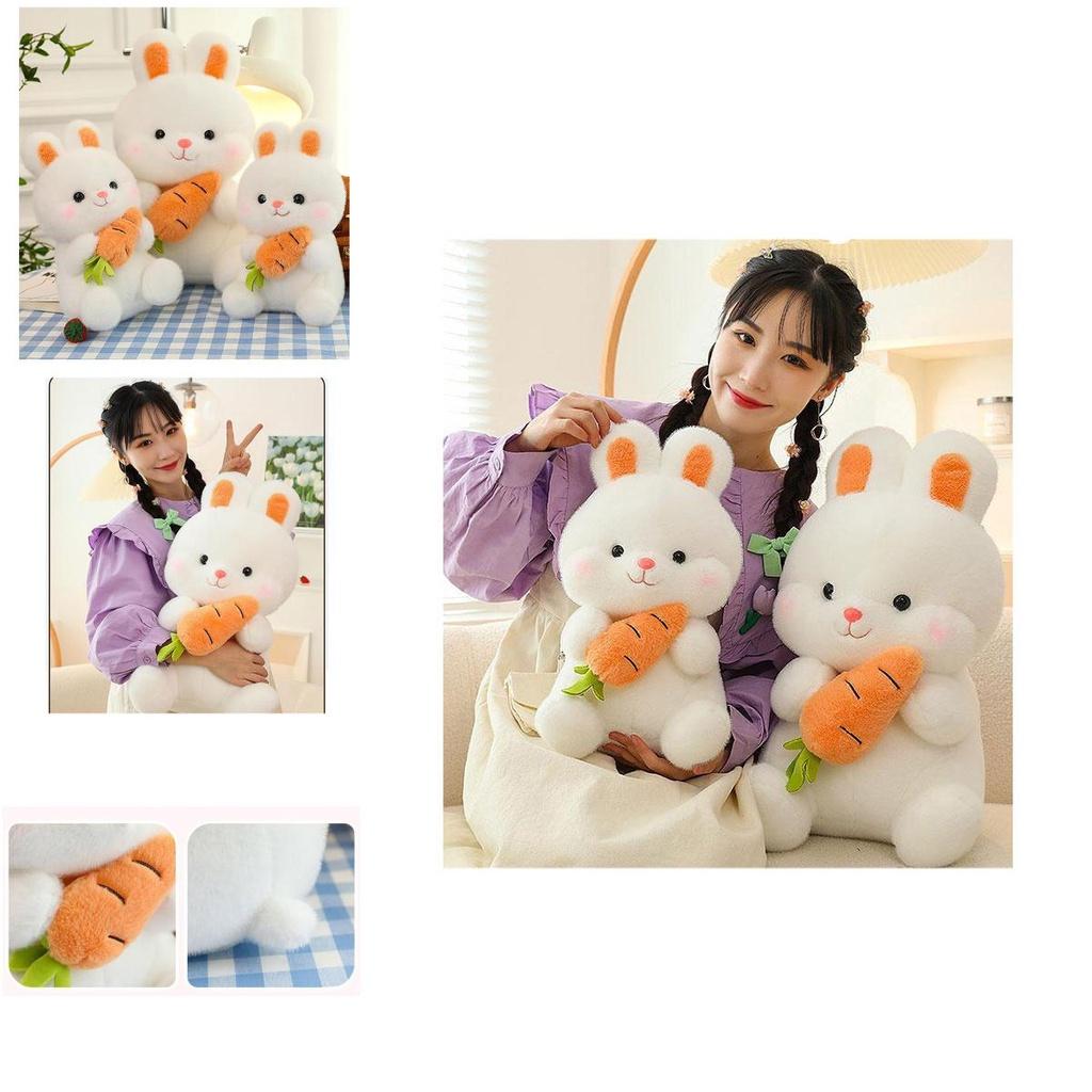 Soft And Cute Rabbit Plush Toy White Bunny Doll Perfect Gift For Kids
