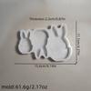 Love Egg Rabbit Ornament Mold Easter Rabbit Decoration Cement Gypsum Mold DIY Silicone Mold