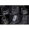 A4/A5/A6 Clear Flyers Display Stand Wall Mount 2/3/4 Layers Acrylic Magazine Organizers Stable Base Anti-slip Slot