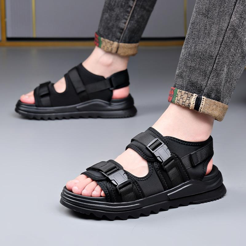 Summer New Designer Sports Sandals for Men Fashion Casual High Quality Black Outdoor Beach Shoes Sandals Male