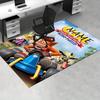 Poster Crash Team Racing Büro Teppich Weiches Polyester Eingangsteppich Waschbar Rutschfest Maschinenwaschbar