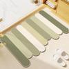 Quick-Dry, Non-Slip Absorbent Bathroom Mat - Customizable & Easy to Clean.