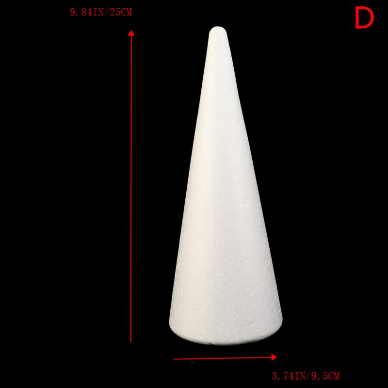 Polystyrene Cone Flat Foam Cone For Handmade Craft Diy Accessory Party Celebration Festival Home Decoration