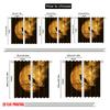 2Pcs,2D Plane Printing Print Curtains Halloween Ghost (2) Versatile 100% Polyester (Without Rod) Home Decor Ldeal For Various